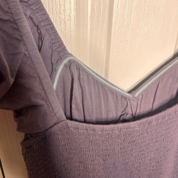 Free People Sundrenched Short Sleeve Maxi Dress Blue Granite Women’s Medium M - Picture 6 of 9